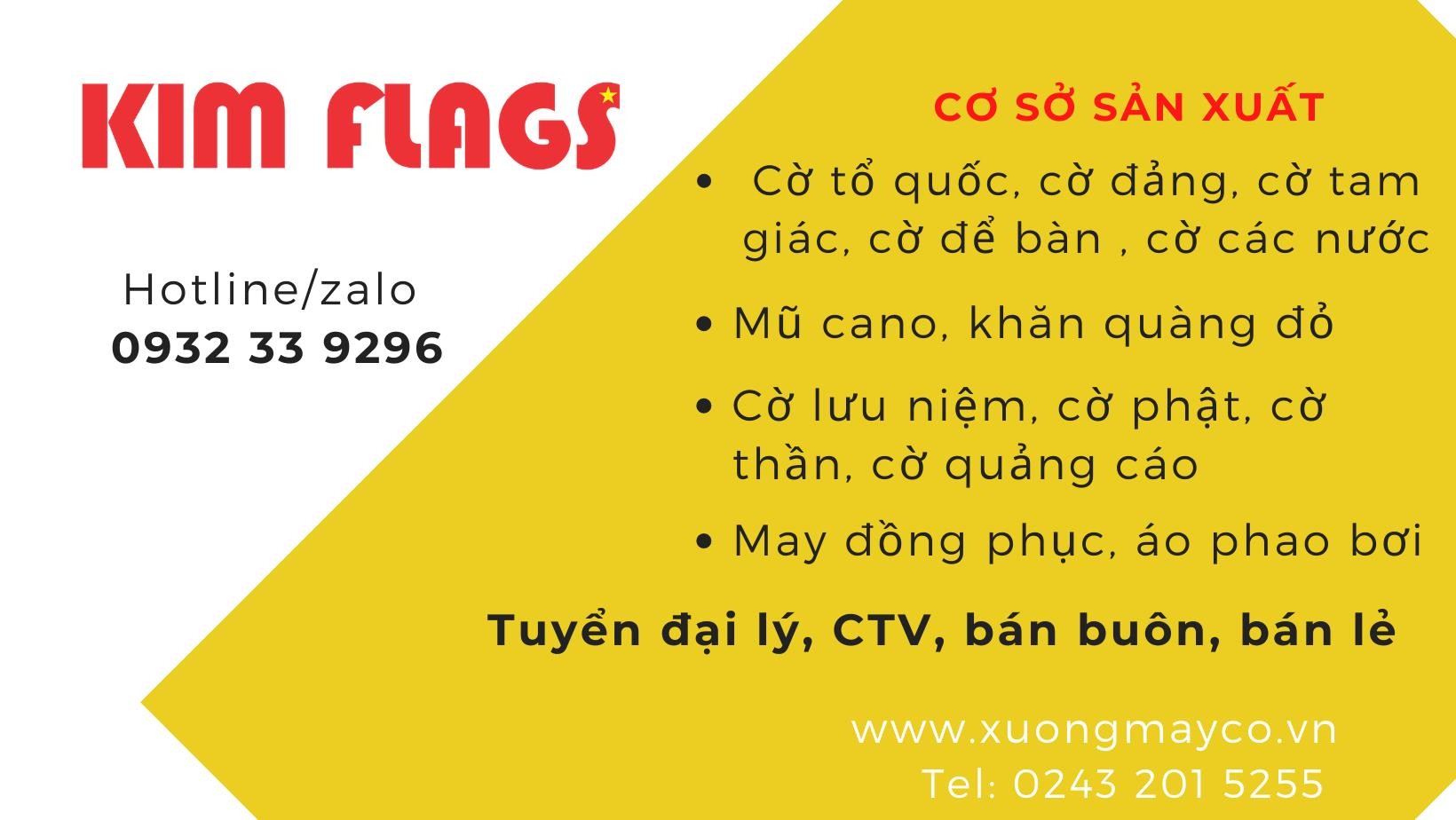 Cơ sở sản xuất cờ giá rẻ uy tín tại Hà Nội