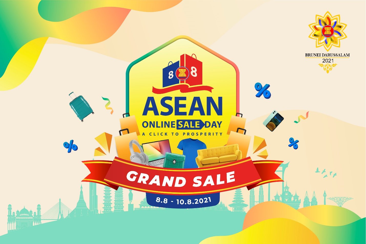 Khởi động Chương trình ‘Ngày mua sắm trực tuyến lớn nhất ASEAN 2021’-dulichgiaitri.vn