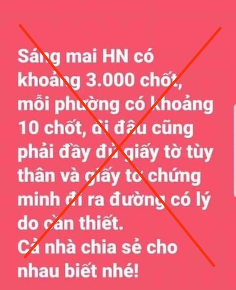 Tin đồn Hà Nội có 3.000 chốt là ‘sai sự thật’-dulichgiaitri.vn