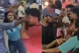 Cô gái trẻ đánh tới tấp người đàn ông say rượu giữa phố