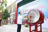Bí thư Thành ủy Vương Đình Huệ dự Lễ khai giảng năm học mới tại trường THCS Giảng Võ