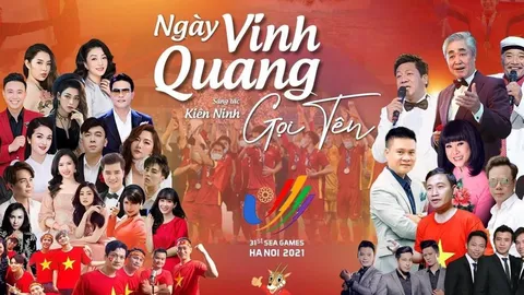 Hơn 50 nghệ sỹ hai miền cùng hát để cổ vũ đoàn thể thao Việt Nam