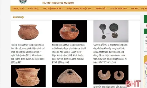 Số hóa, đưa hiện vật tại Bảo tàng Hà Tĩnh đến gần hơn với công chúng
