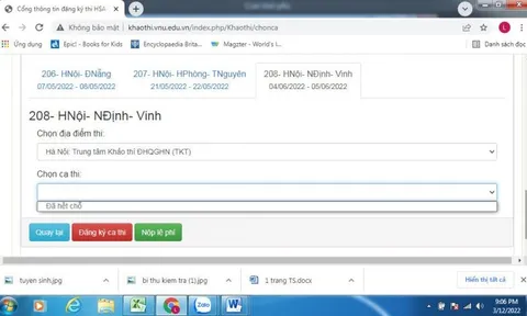 Thí sinh thất vọng với Kỳ thi đánh giá năng lực của đại học quốc gia Hà Nội: Chưa thi đã ... hết chỗ