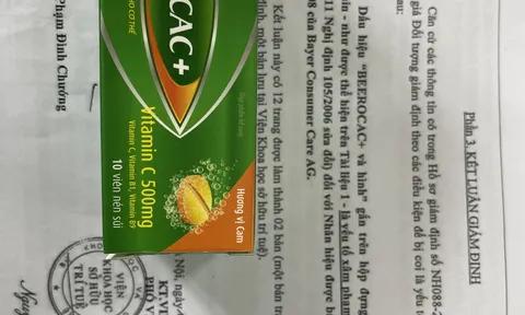 Gần 29.000 hộp Vitamin BEEROCAC+ có dấu hiệu xâm phạm quyền của Bayer Consumer Care AG bị Quản lý thị trường Hà Nội thu giữ