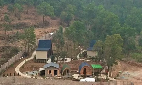 Ngang nhiên “hô biến” đất quốc phòng ở xã Minh Phú, huyện Sóc Sơn thành homestay rồi rao bán