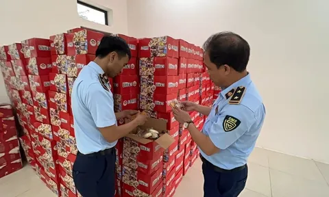 Tạm giữ hơn 1.000 thùng bánh nghi nhập lậu tại xã La Phù, Hoài Đức