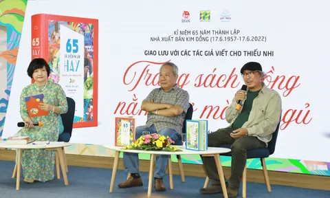 Giao lưu các tác giả viết cho thiếu nhi “Trang sách hồng nằm mơ màng ngủ”