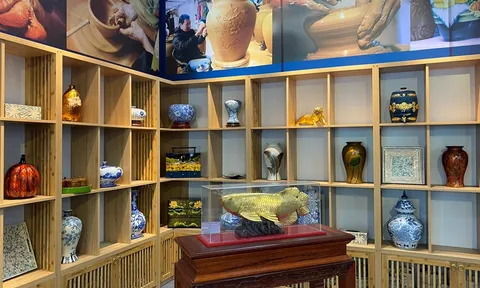 Triển lãm sản phẩm tiêu biểu ngành sơn mài khảm trai