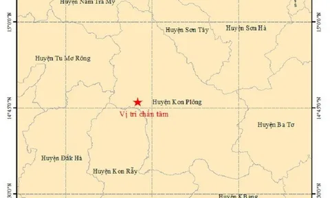 Xảy ra 4 trận động đất liên tiếp tại Kon Tum