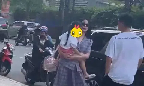 "Diệp Lâm Anh" bị chồng cũ chặn xe, giành đón con