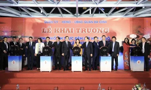 Hà Nội: Khai trương Khu phố ẩm thực đêm kết hợp đi bộ Đảo Ngọc - Ngũ Xã, quận Ba Đình