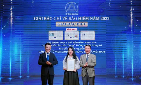 Tác phẩm của Báo điện tử Vietnamplus giành giải đặc biệt Giải Báo chí về Bảo hiểm