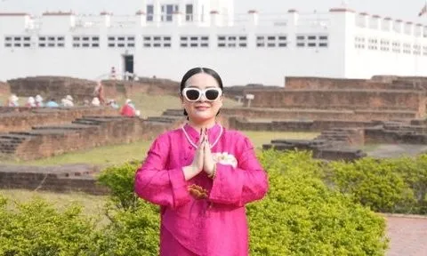 Á hậu Nguyễn Thái Ngân hành trình chiêm bái “Tứ Động Tâm” bốn thánh tích thiên Phật giáo tại Ấn Độ