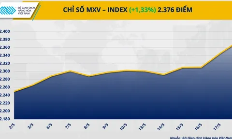 Chỉ số hàng hoá MXV-Index lên mức cao nhất từ tháng 2/2023
