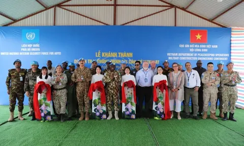 Công binh Việt Nam xây “Doanh trại thông minh” đầu tiên tại Phái bộ Liên hợp quốc