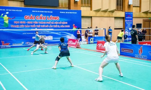 Giải Cầu lông học sinh - sinh viên TP Hà Nội mở rộng: Thúc đẩy phong trào rèn luyện thể thao cho giới trẻ