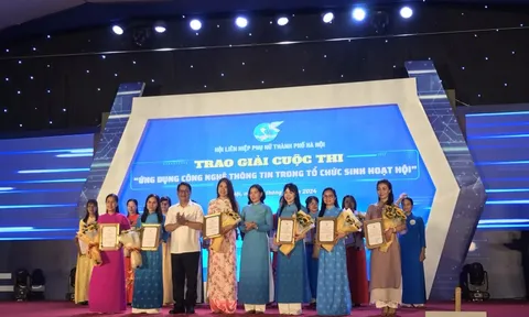 Đạt giải cấp thành phố cuộc thi ” Ứng dụng CNTT trong tổ chức sinh hoạt Hội“
