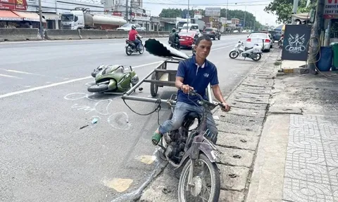 Tạm giữ tài xế ba gác chở tôn chạy ngược chiều, gây tai nạn chết người