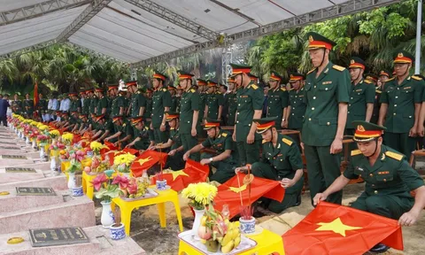 Quảng Bình, Quảng Trị: Truy điệu, an táng 28 hài cốt liệt sĩ hy sinh tại Lào