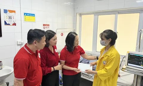 Hội Chữ thập đỏ Việt Nam thăm hỏi và hỗ trợ khẩn các nạn nhân thương vong do hỏa hoạn tại phố Trung Kính, Hà Nội