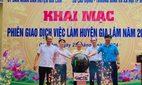 1.644 chỉ tiêu tuyển dụng tại Phiên giao dịch việc làm lưu động huyện Gia Lâm