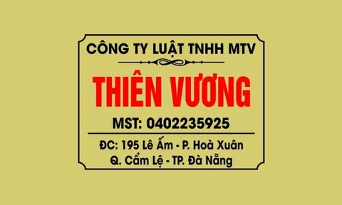 Công ty Luật TNHH MTV Thiên Vương công bố nội dung