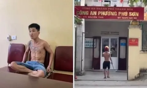 Khống chế đối tượng cầm gậy xông vào trụ sở công an phường gây rối