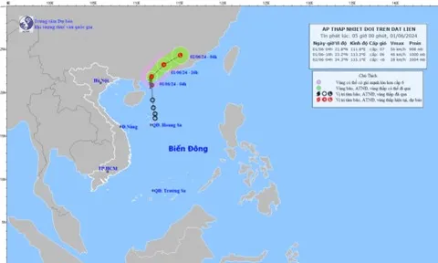 Tin bão mới nhất: Cơn bão đổi hướng đi, suy yếu thành áp thấp nhiệt đới trên đất liền