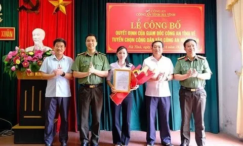 Tuyển dụng vợ liệt sĩ Trần Trung Hiếu vào Công an Nhân dân