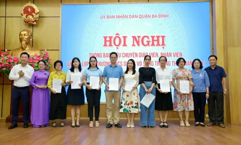 Quận Ba Đình, Hà Nội: Kiện toàn nhân sự trường THCS Giảng Võ 2