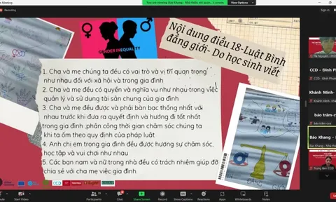 Trẻ em tìm hiểu về luật bình đẳng giới
