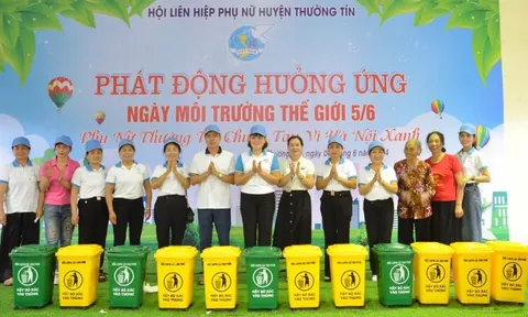 Phụ nữ Thường Tín chung tay vì Hà Nội xanh
