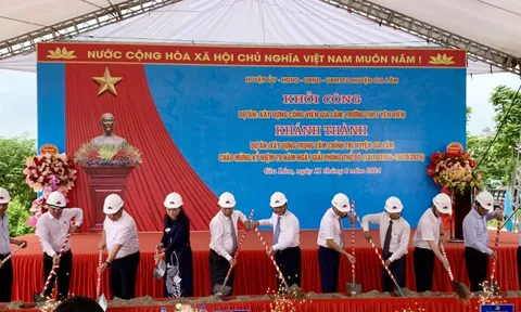 Khởi công xây dựng công viên Gia Lâm rộng 14ha, tổng đầu tư 286 tỷ đồng