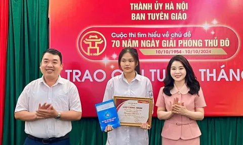 Thành đoàn Hà Nội trao giải Cuộc thi tìm hiểu về Chủ đề 70 năm Ngày Giải phóng Thủ đô