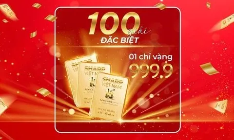 Mừng sinh nhật 15 năm, Sharp tặng vàng tri ân khách hàng