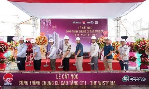 Dự án The Wisteria cất nóc vượt tiến độ