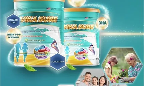 Đột phá mới từ Ovomet phục hồi cơ xương khớp thoái hóa trong sữa Vika Sure