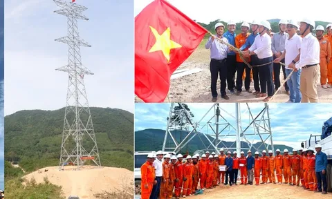 Ngành điện miền Trung về đích sớm trong hỗ trợ thi công đường dây 500 kV mạch 3