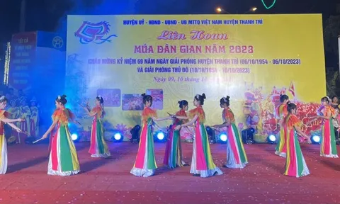 Liên hoan các điệu múa dân gian huyện Thanh Trì năm 2023