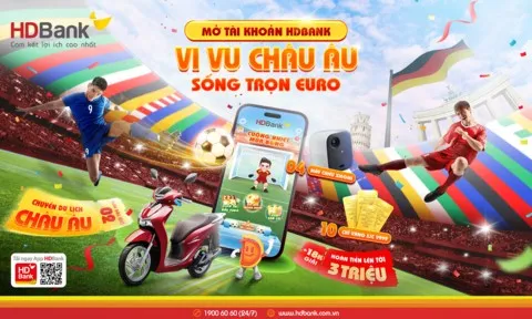Vi vu châu Âu, xem chung kết Euro 2024 với HDBank