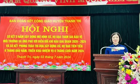 Tiếp tục xây dưng mô hình “Xứ, Họ đạo tham gia bảo vệ môi trường, ứng phó với biến đổi khí hậu”
