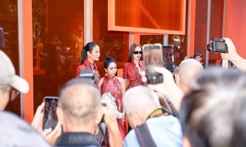 Hoàng Thuỳ, Lê Hoàng Phương thu hút truyền thông quốc tế trong thiết kế của Thanh Hương Bùi