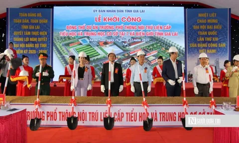 Phó Thủ tướng Hồ Quốc Dũng: Xây trường học kiểu mẫu, hiện đại, thân thiện cho học sinh vùng biên