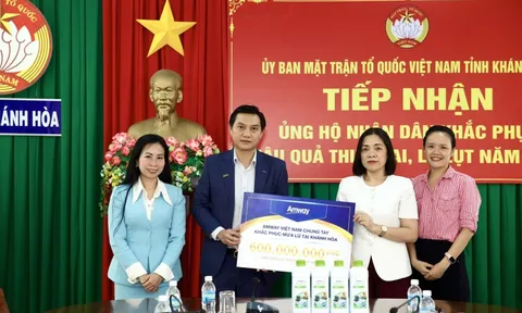 Báo điện tử Chính phủ và Amway Việt Nam chung tay khắc phục hậu quả mưa lũ lịch sử tại Khánh Hòa