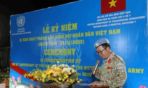 Kỷ niệm 81 năm thành lập Quân đội nhân dân Việt Nam tại Nam Sudan