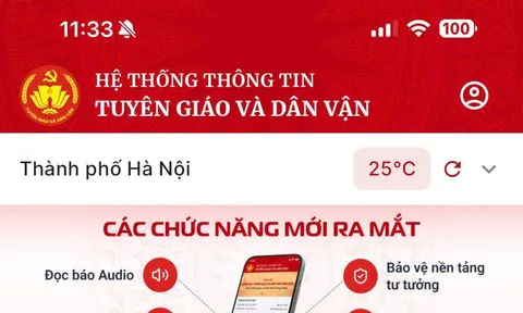 Ứng dụng Tuyên giáo và Dân vận: Kênh thông tin chính thống của Đảng trên không gian số