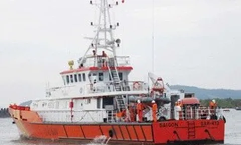 Giải cứu thành công thuyền viên tàu vận tải bị chìm trên biển