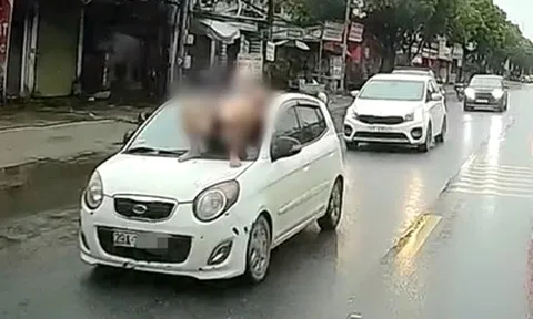 Vụ việc nam thanh niên nằm trên nắp capo ô tô đang chạy, công an vào cuộc xử lý