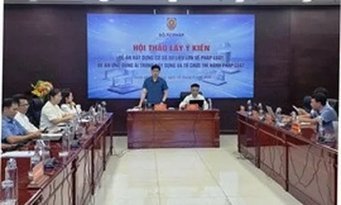 Lấy ý kiến về Đề án dữ liệu lớn và ứng dụng AI phục vụ xây dựng, thi hành pháp luật